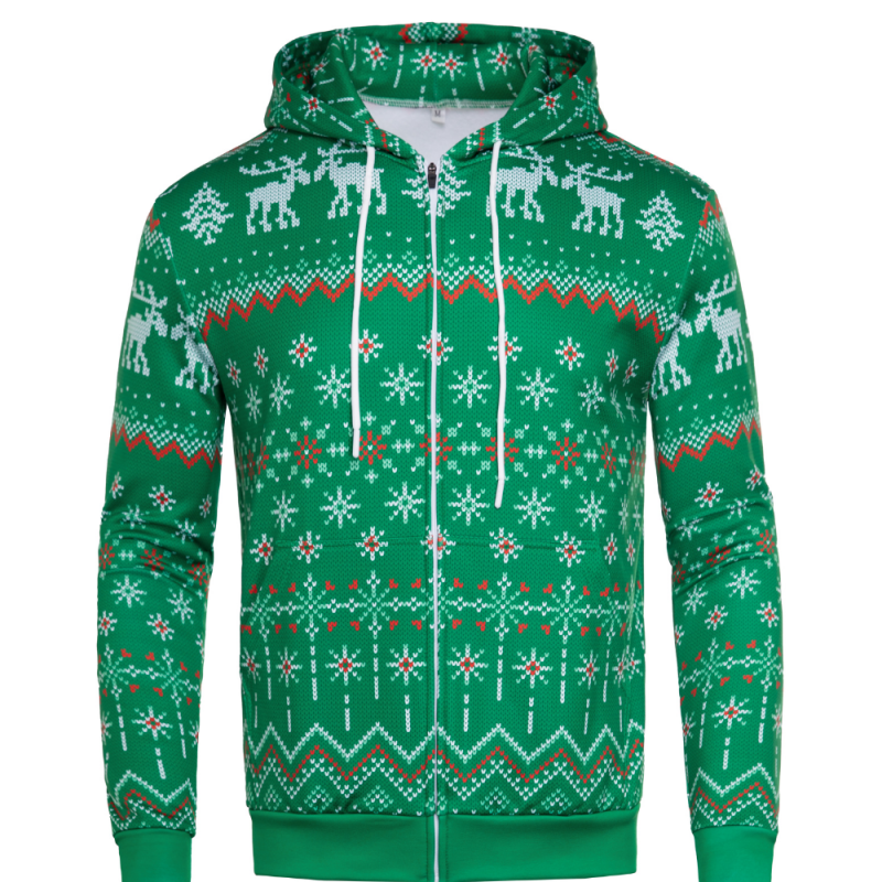 REdbEAR Sports Men's Ugly Christmas Jumper Zi