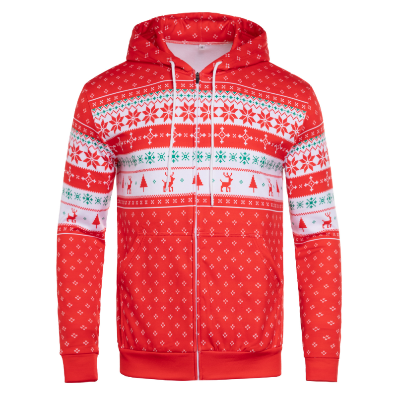 REdbEAR Sports Men's Ugly Christmas Jumper Zi