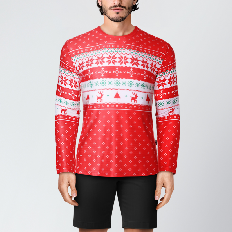 REdbEAR Sports Mens Long Sleeve Christmas Jum