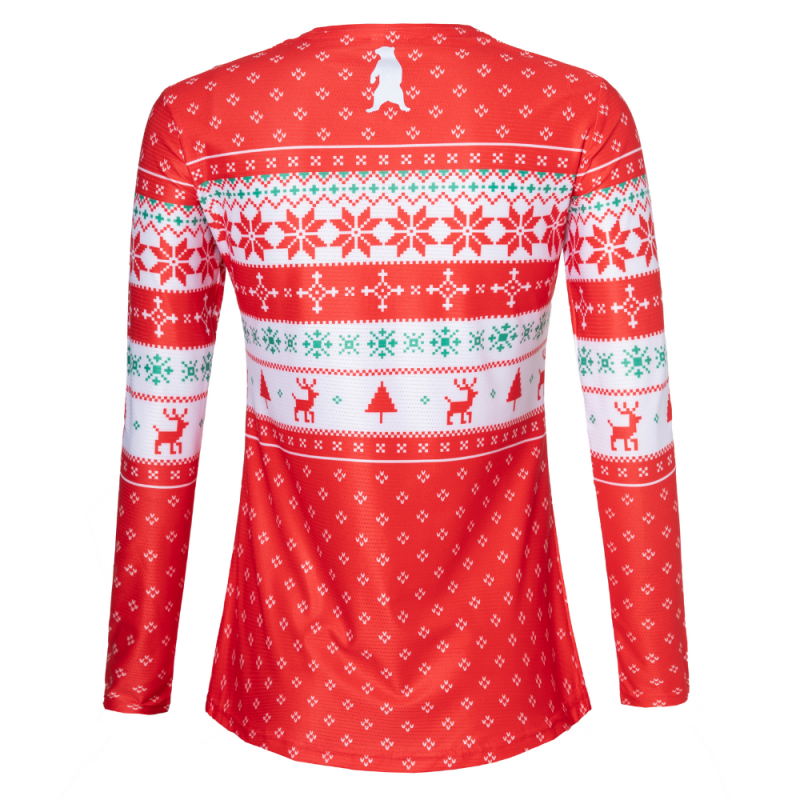 REdbEAR Sports Women's Long Sleeve Christmas 