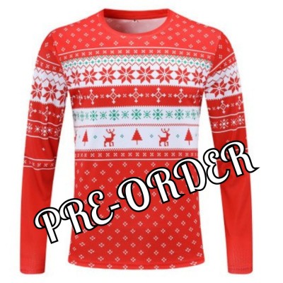 REdbEAR Sports Mens Long Sleeve Christmas Jumper Running Shirt